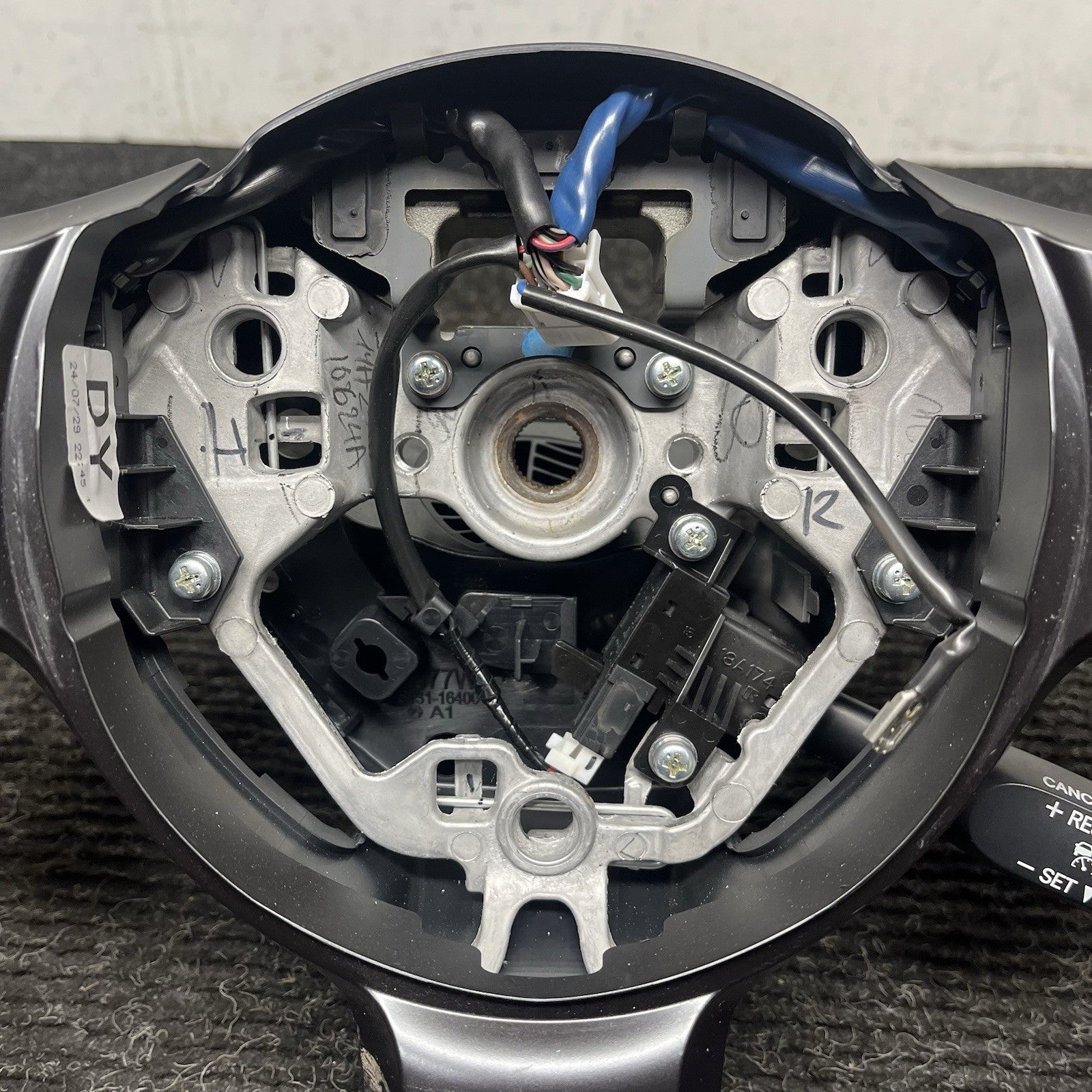 ☑️ 22-24 SUBARU BRZ STEERING WHEEL LEATHER BLACK OEM MANUAL GS131-16410