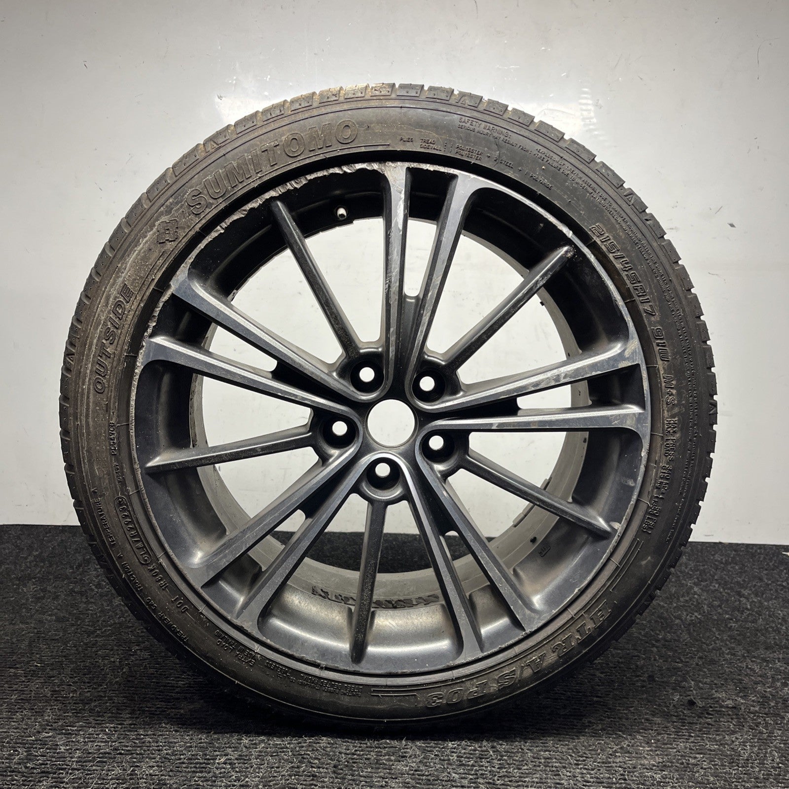 ☑️ 2013-2016 Scion FRS  17” Factory Rim 17x7 BLACK W/CHROME OEM 28111CA010