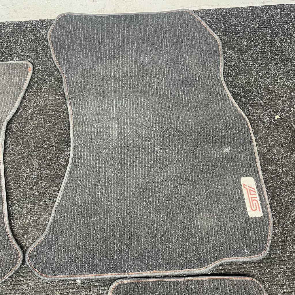 ☑️ 2015-2021 Subaru WRX STi Carpets Floor Mats Black STi Logo OEM NEW J501SVA100