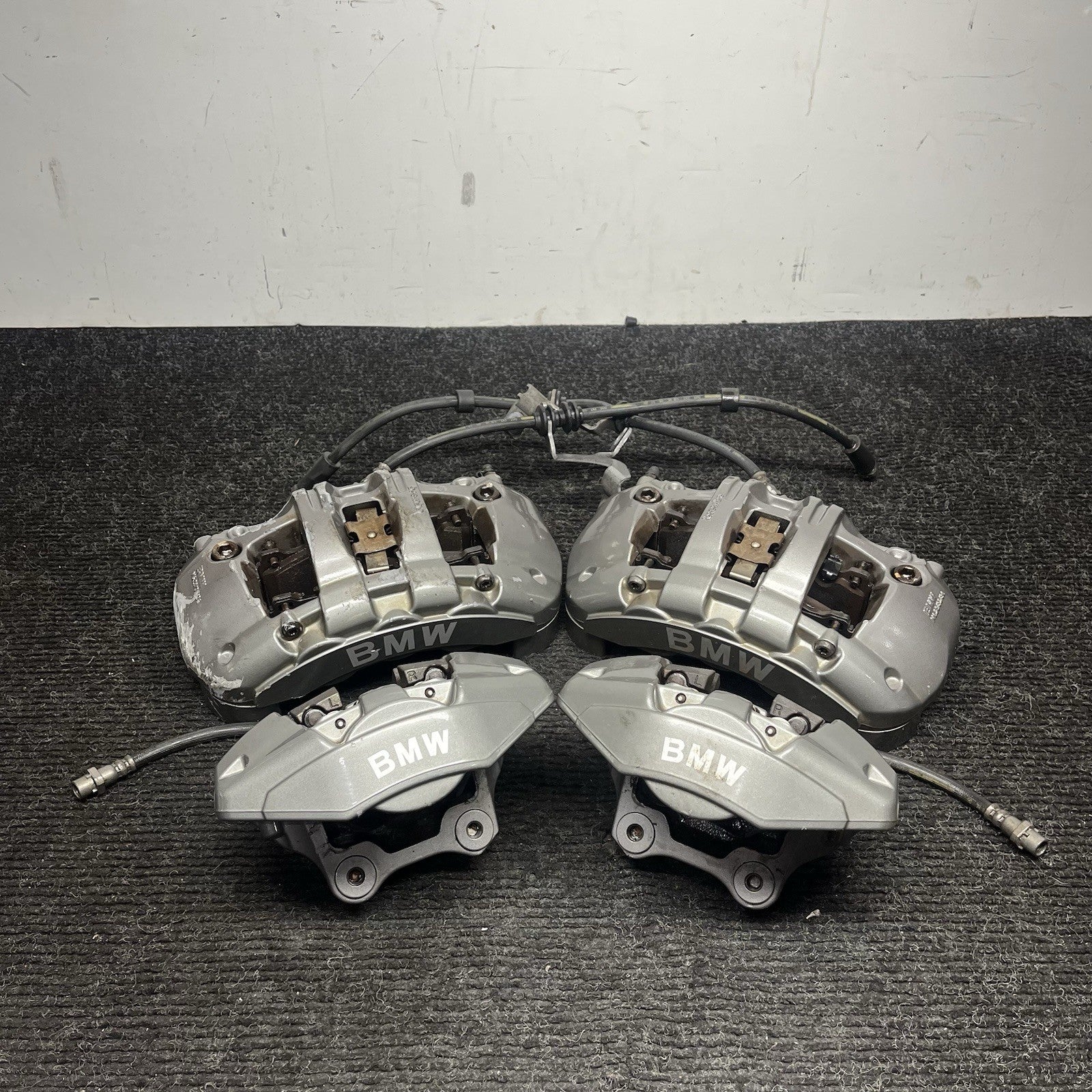 ☑️ 2008-13 BMW E88 E82 135i Front Rear Brake Calipers M-Sport Brembo Set OEM 89k