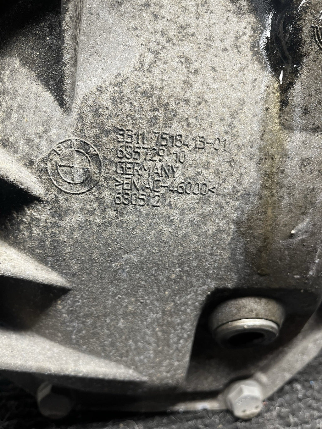 ☑️09-16 OEM BMW E89 Z4 35i N54 DCT Differential Axle Carrier Ratio 2.56 97k Mile