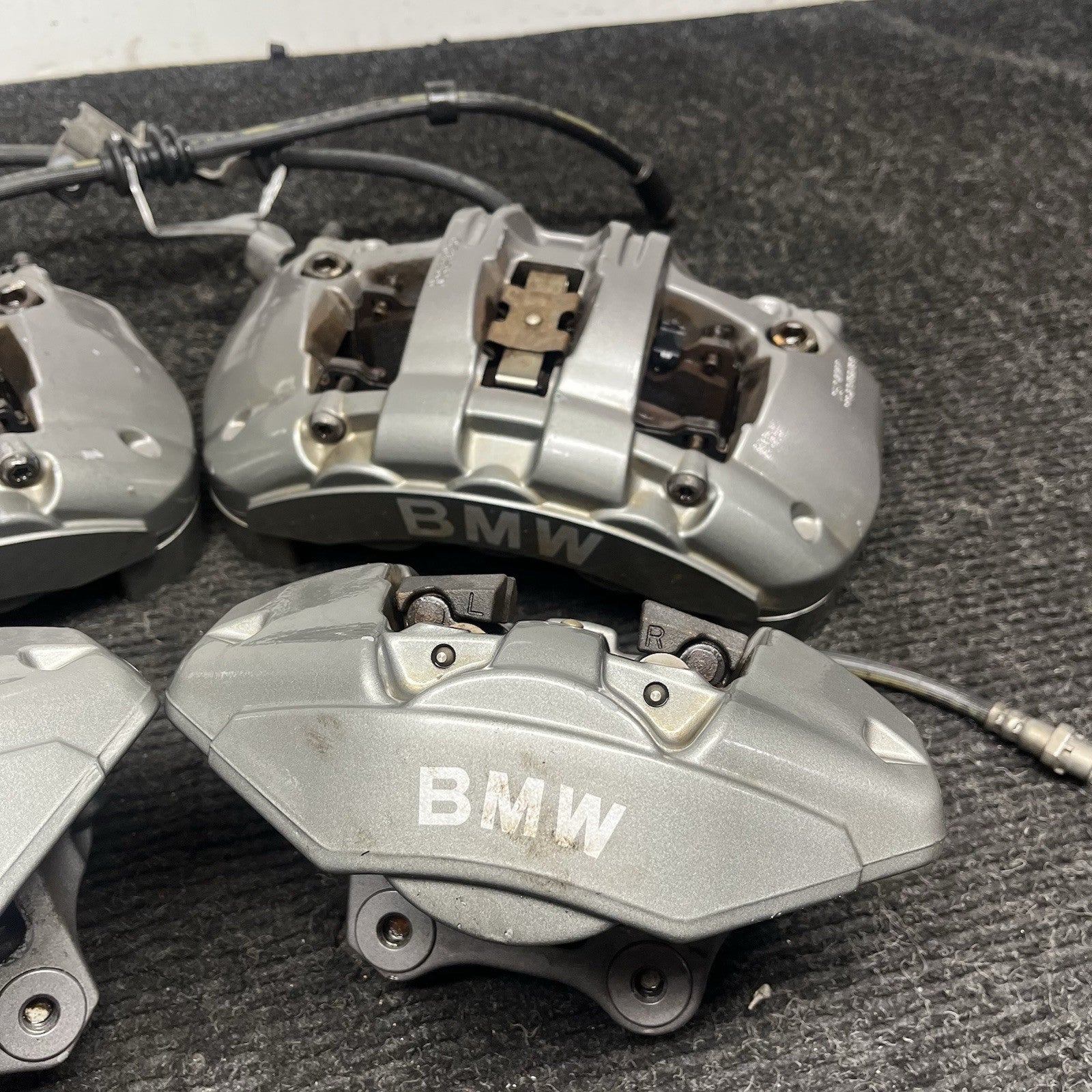 ☑️ 2008-13 BMW E88 E82 135i Front Rear Brake Calipers M-Sport Brembo Set OEM 89k