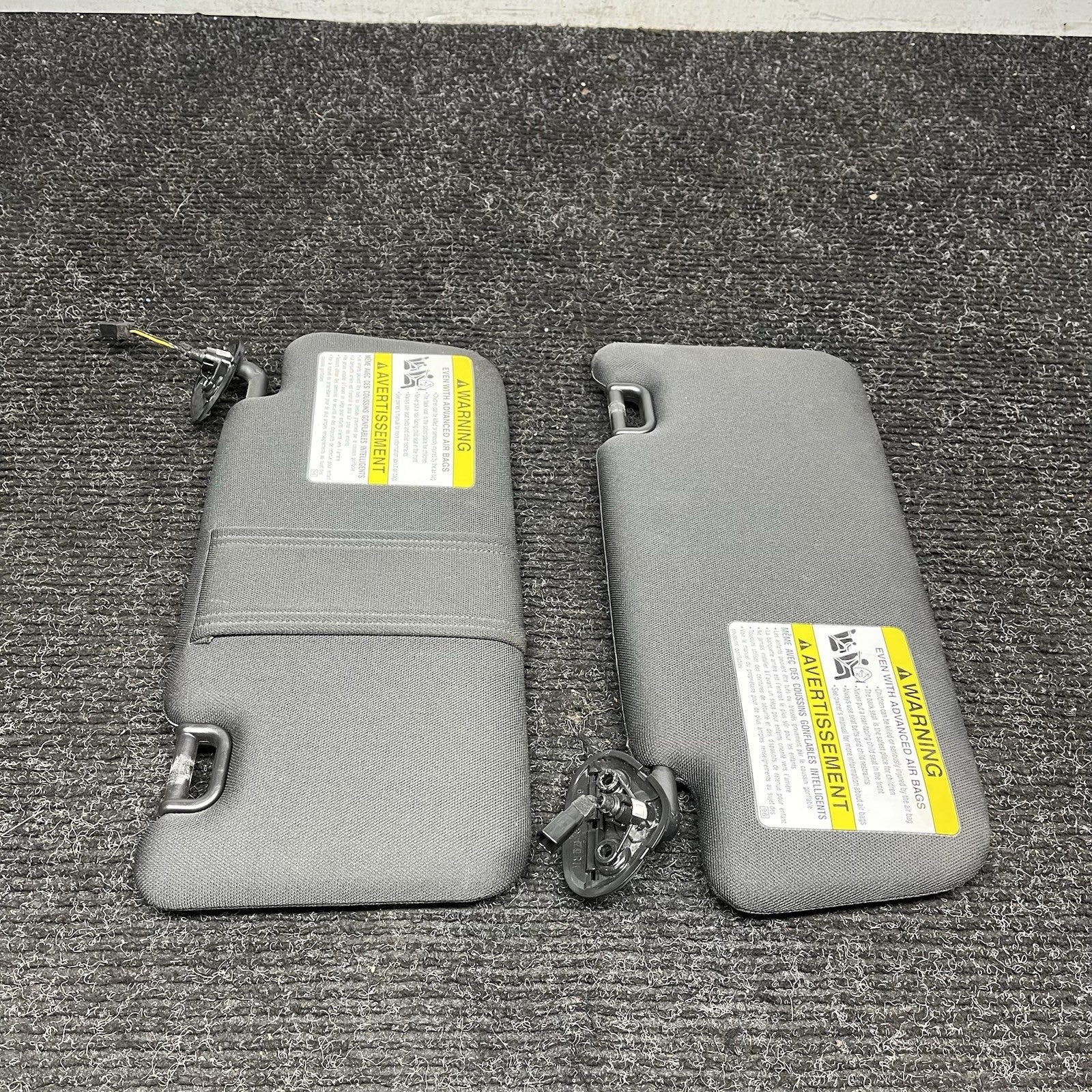 ☑️ 2015-2019 Subaru WRX STI Left Driver Passenger Right Sun Visor Pair OEM 15-19