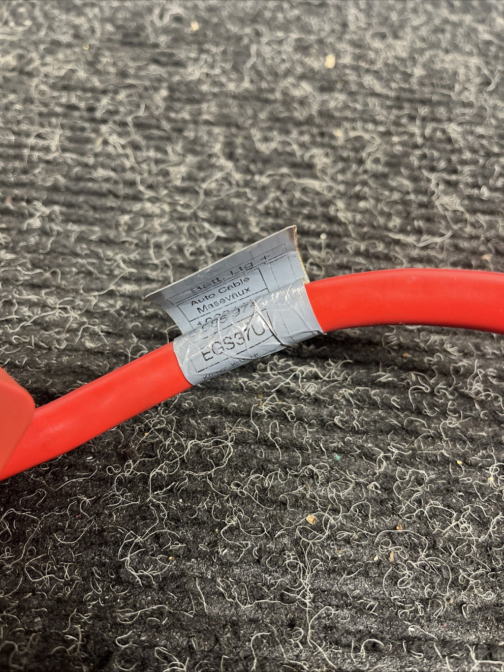 ☑️ 06-13 OEM BMW E82 E90 E92 M3 Battery Plus Pole Terminal Positive Red Cable
