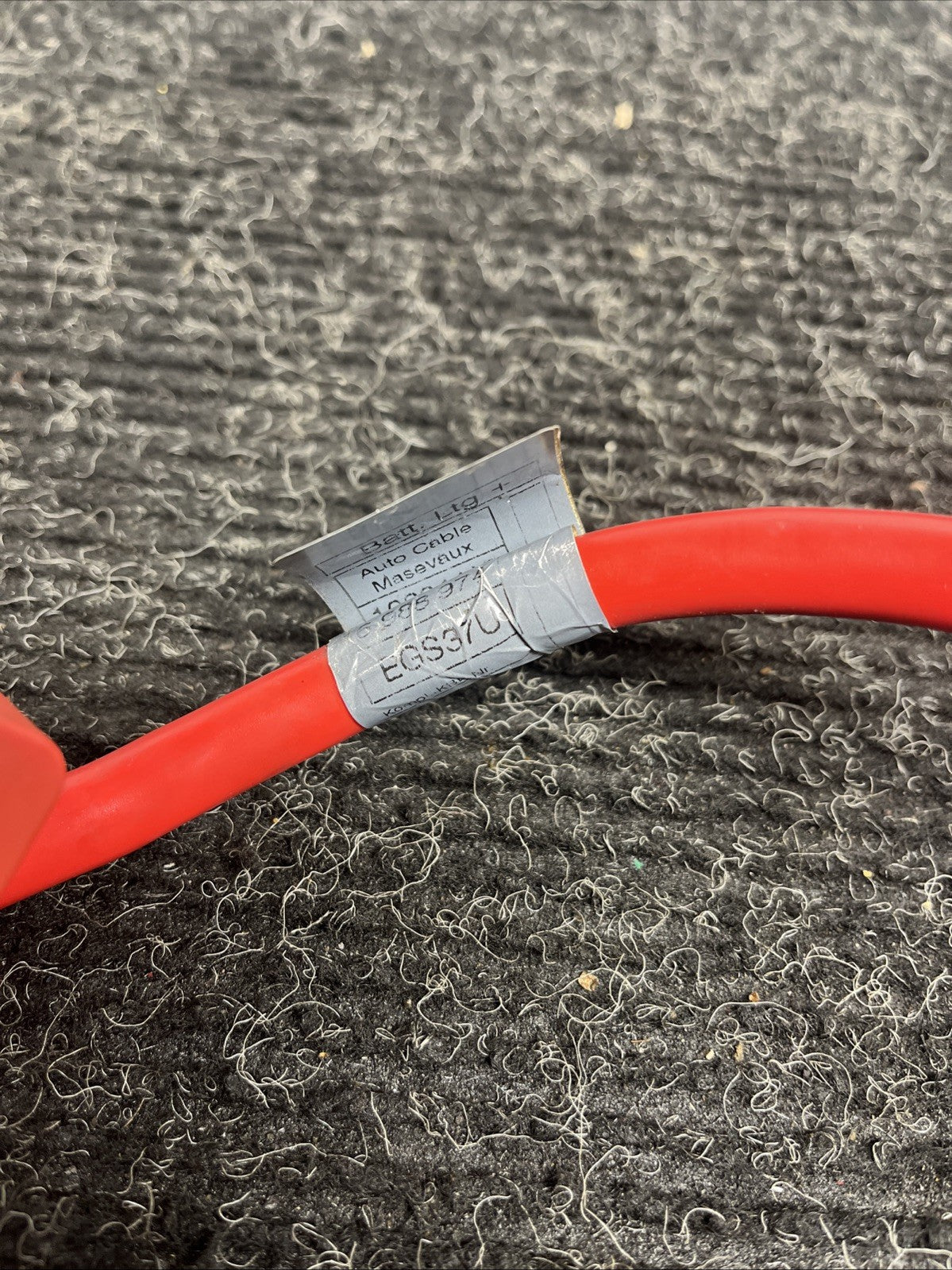 ☑️ 06-13 OEM BMW E82 E90 E92 M3 Battery Plus Pole Terminal Positive Red Cable