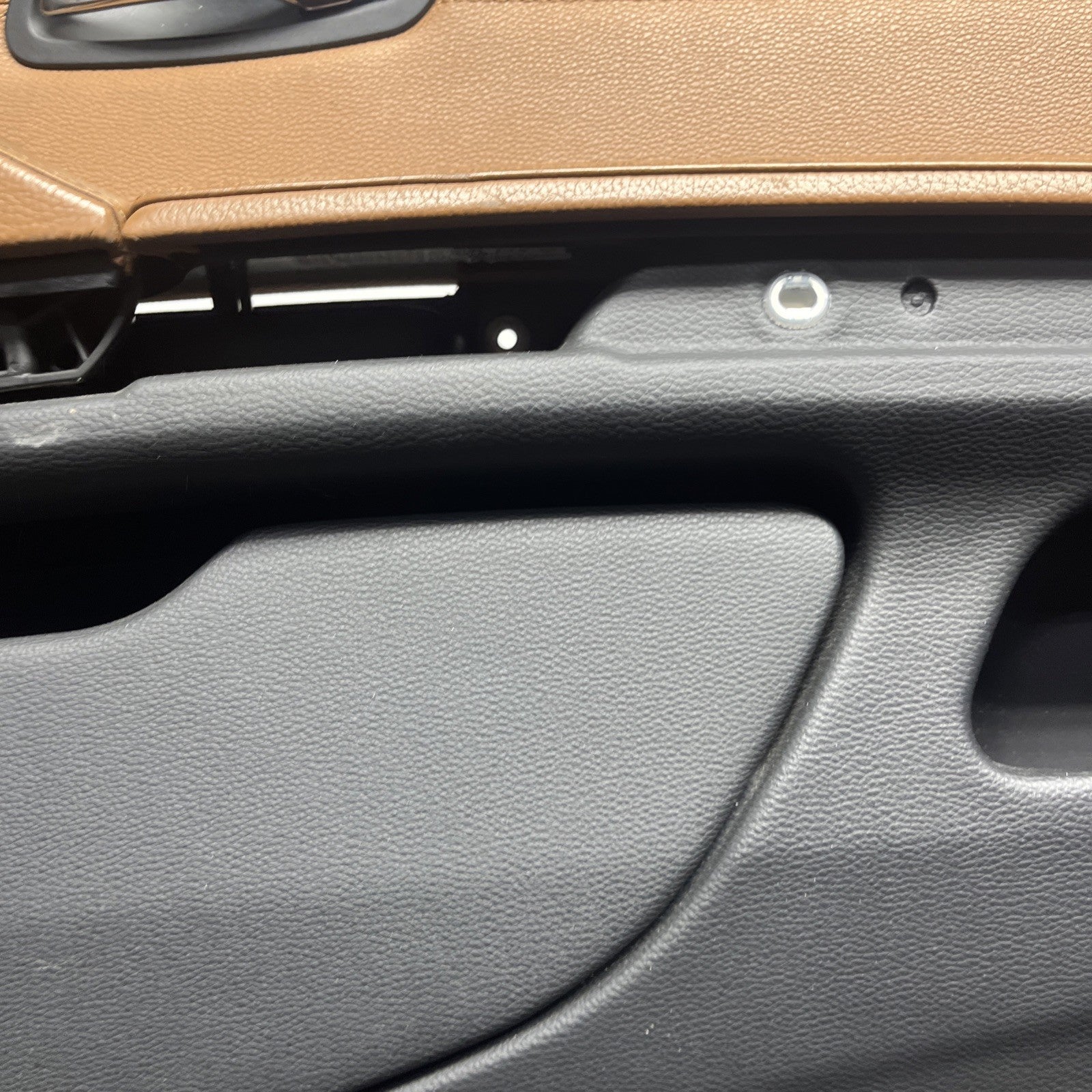 ☑️ 07-13 OEM BMW E93 E92 Front Passenger Door Card Panels Black Dakota LEATHER