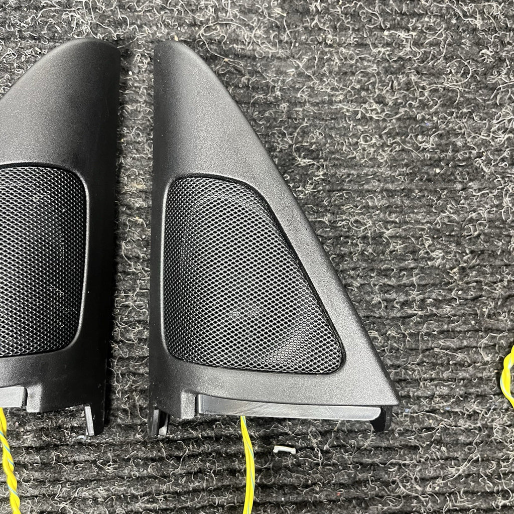 ☑️ 07-13 OEM BMW E92 E93 335 M3 Front Left Right Door Tweeter Speaker Cover SET