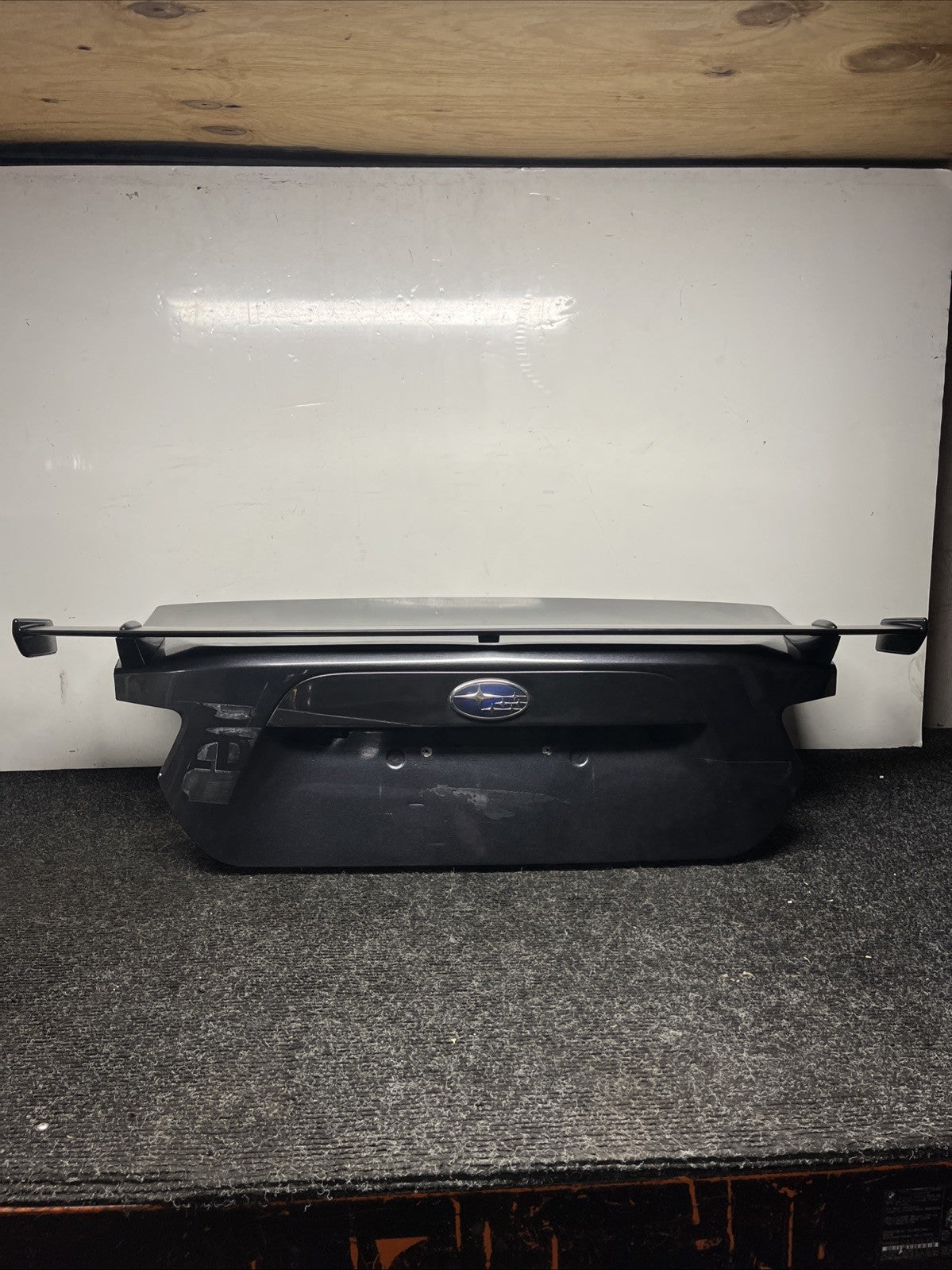 ☑️ 13-16 SUBARU BRZ REAR TRUNK LID DECK ASSEMBLY W/ SPOILER & CAMERA GRAY OEM