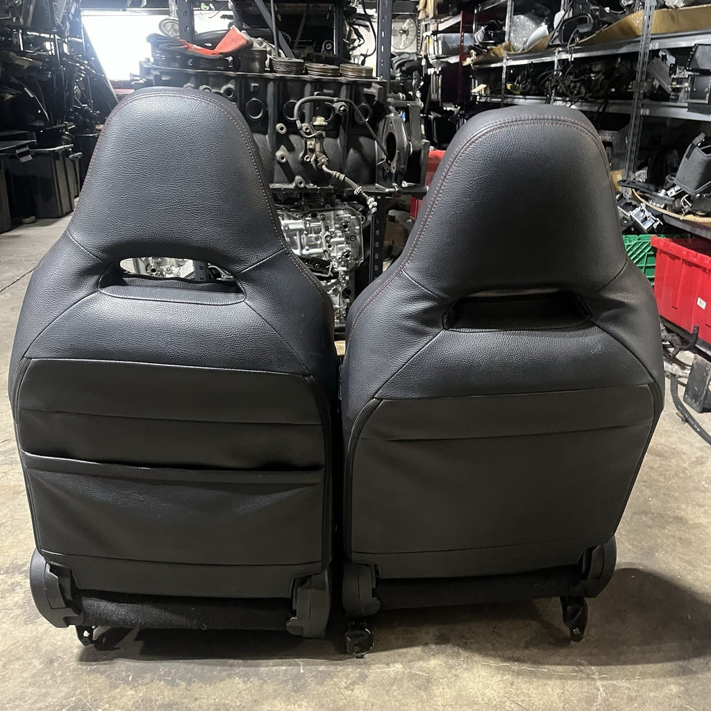 ☑️ 2008-14 SUBARU WRX STI LIMITED OEM FRONT LEATHER SEAT PAIR LEFT RIGHT FACTORY