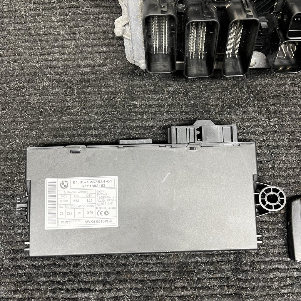 ☑️ 2011-13 BMW E88 E90 E92 135 335 N55 MT DME ECU Engine Computer Key Set OEM