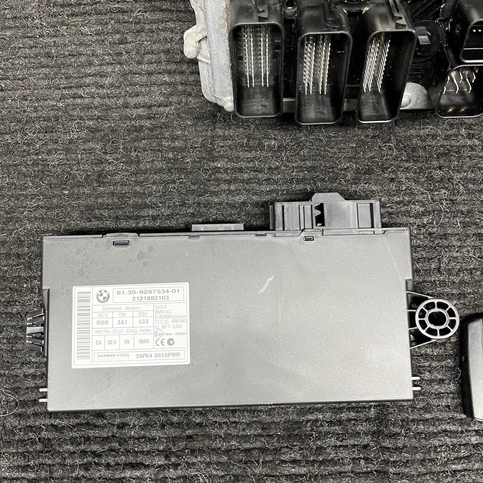 ☑️ 2011-13 BMW E88 E90 E92 135 335 N55 MT DME ECU Engine Computer Key Set OEM