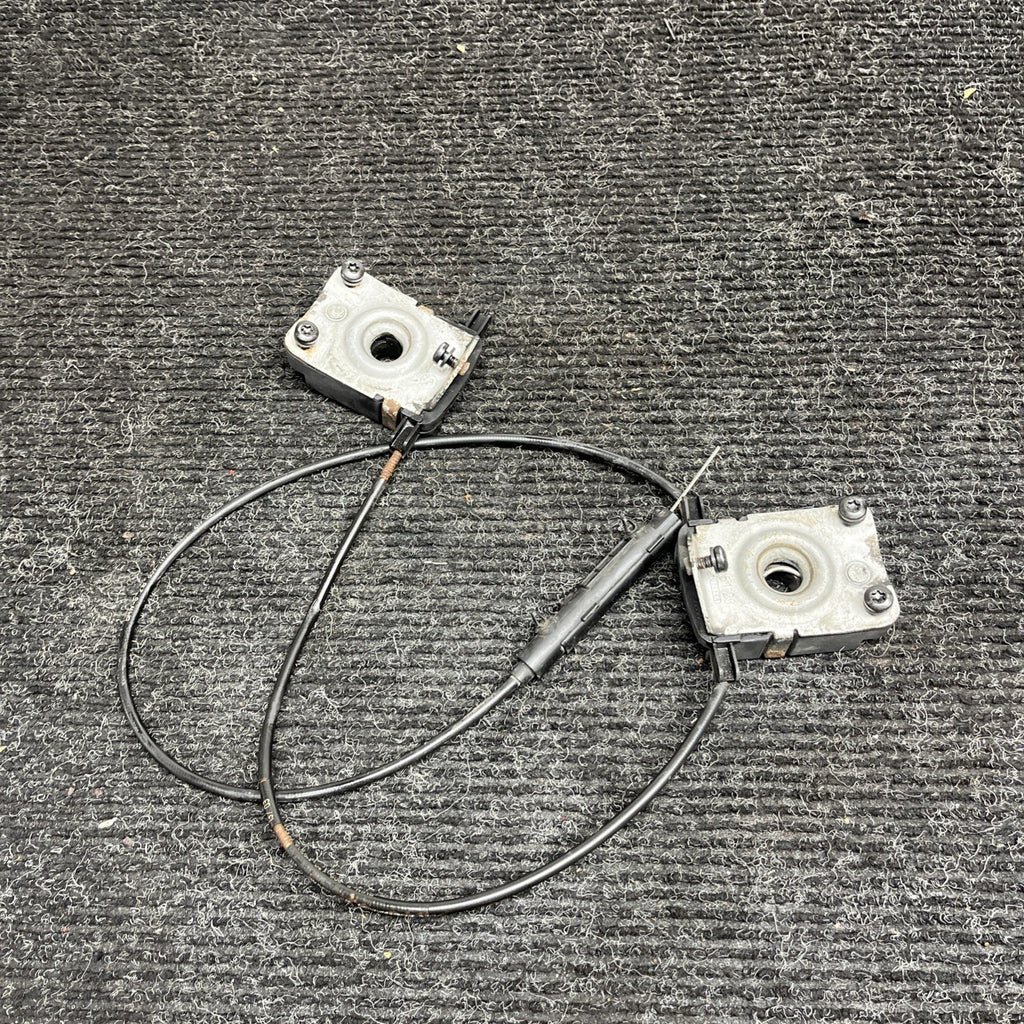 ☑️ 01-06 BMW E46 M3 HOOD LATCHES ACTUATORS OEM KIT SET RELEASE CABLES