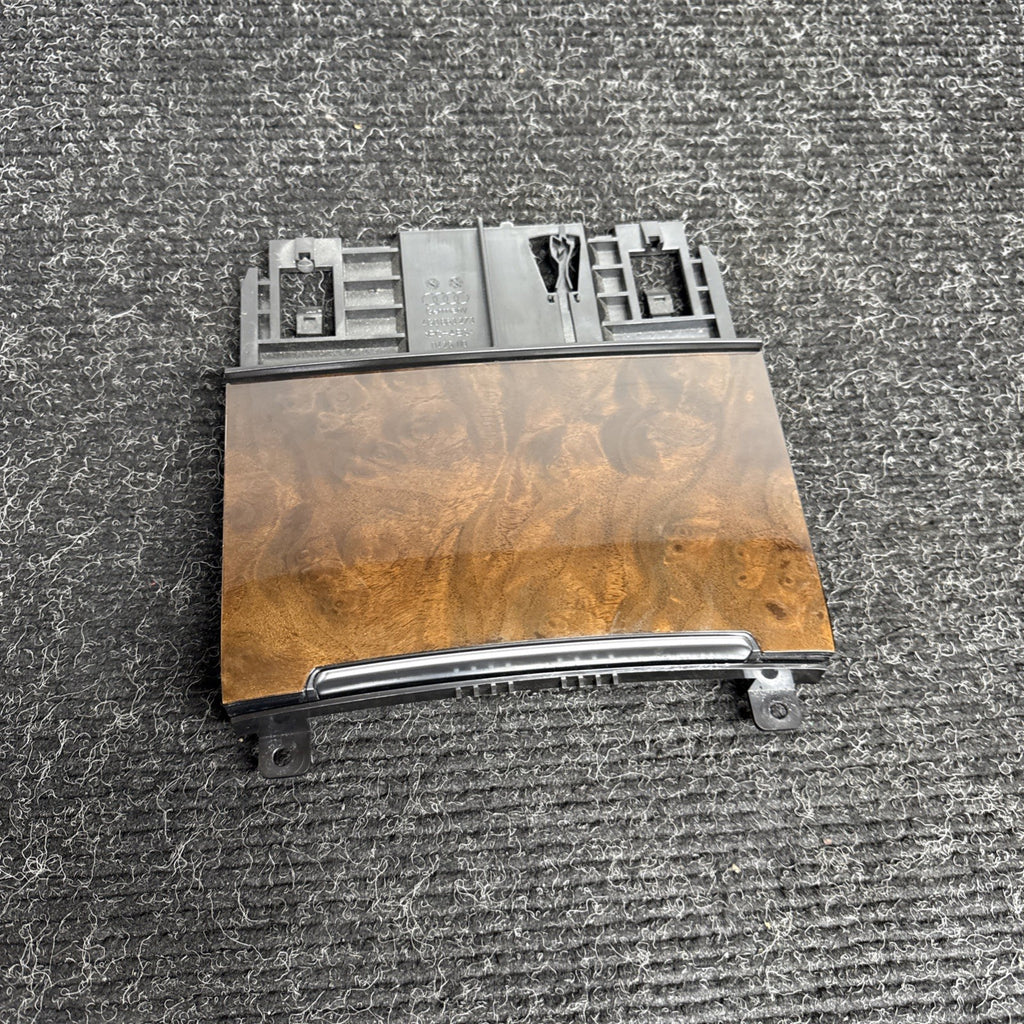 ☑️2012 AUDI A7 C7 4G8 FRONT CENTER CONSOLE STORAGE COMPARTMENT TRAY (WOOD GRAIN)