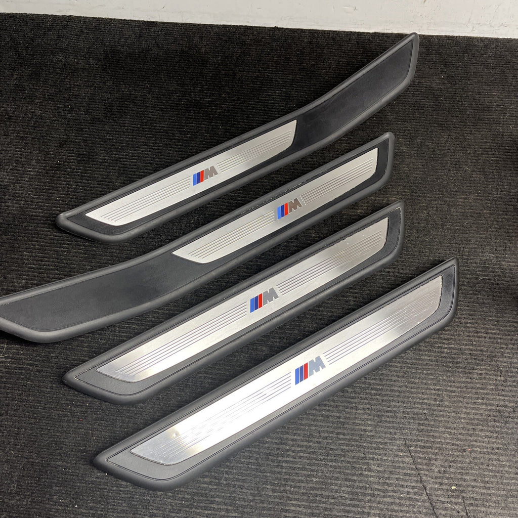 ☑️ 2010 BMW 750i SET OF 4 M SPORT DOOR SCUFF SILL PLATES TRIM COVER OEM