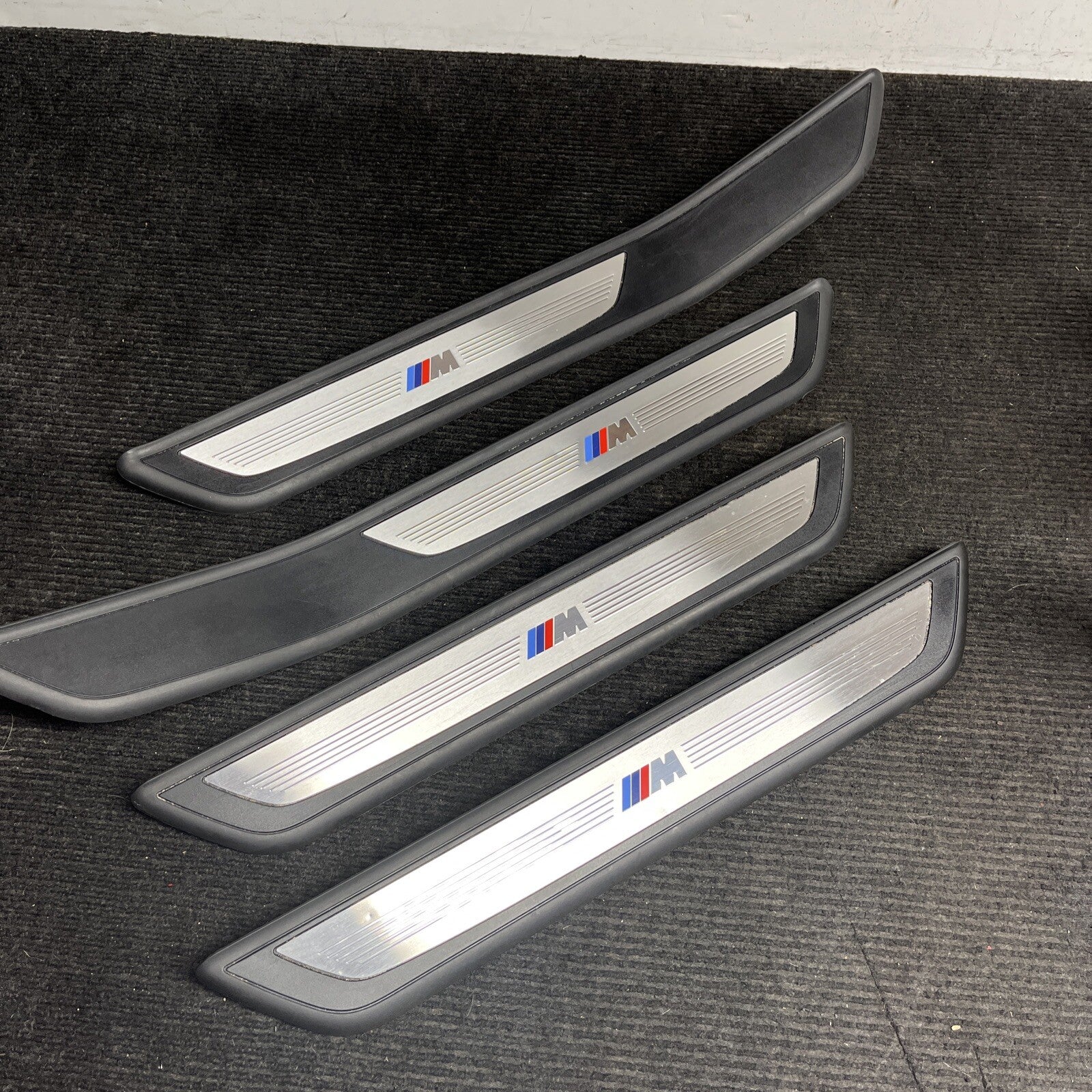 ☑️ 2010 BMW 750i SET OF 4 M SPORT DOOR SCUFF SILL PLATES TRIM COVER OEM