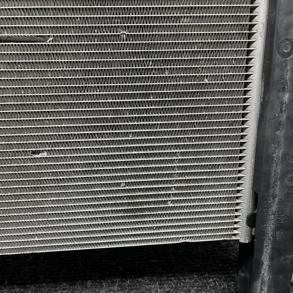 ☑️ 11-18 BMW X3 X4 F25 3.0L N55 Radiator Condenser Cooling Assembly