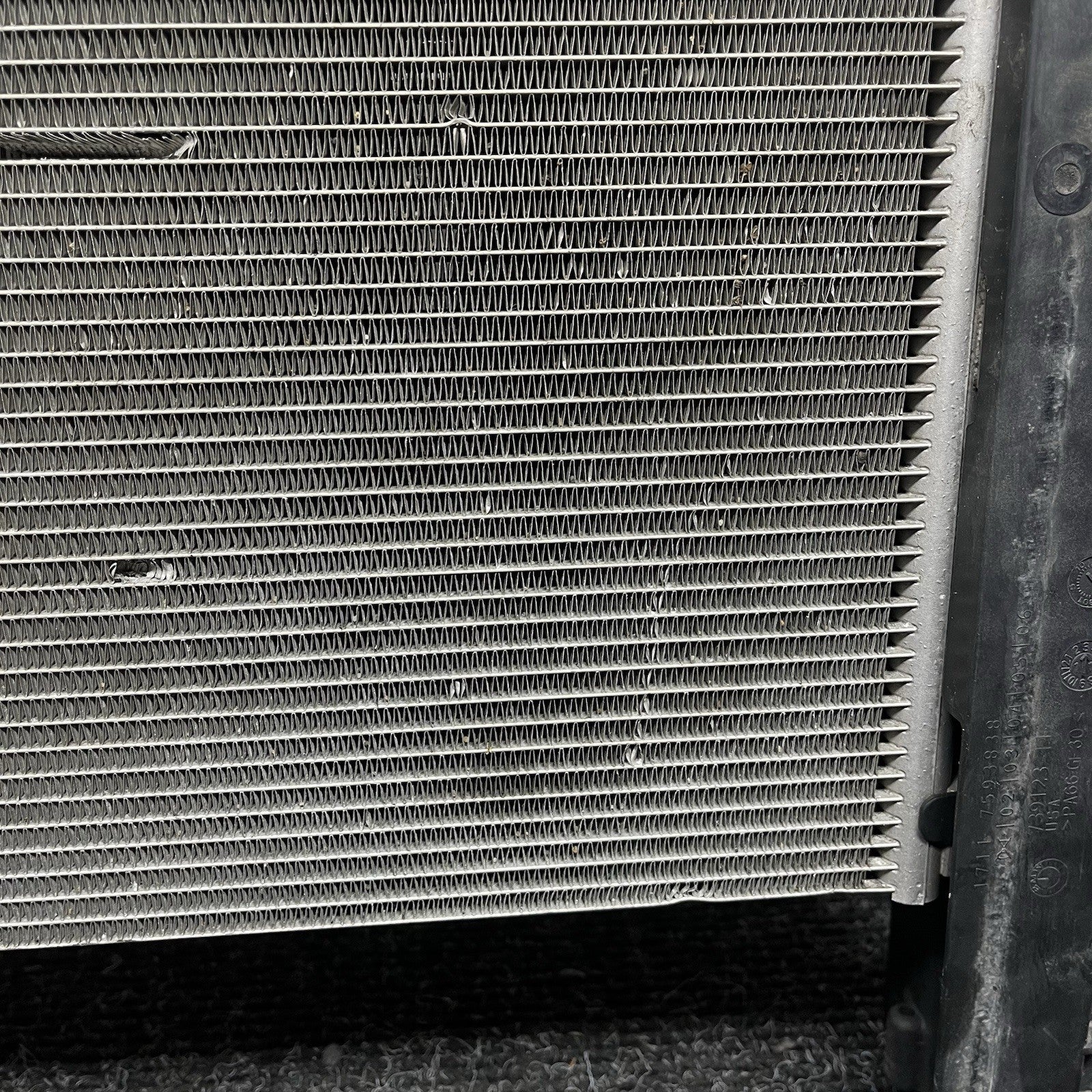 ☑️ 11-18 BMW X3 X4 F25 3.0L N55 Radiator Condenser Cooling Assembly