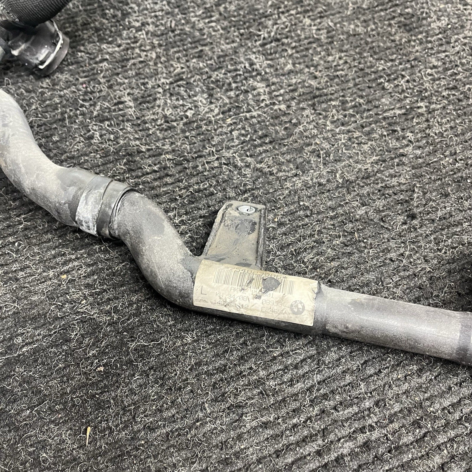 ☑️ 2007-13 BMW 335I E92 3.0L N54 THERMOSTAT HEATER WATER COOLANT RETURN HOSE OEM