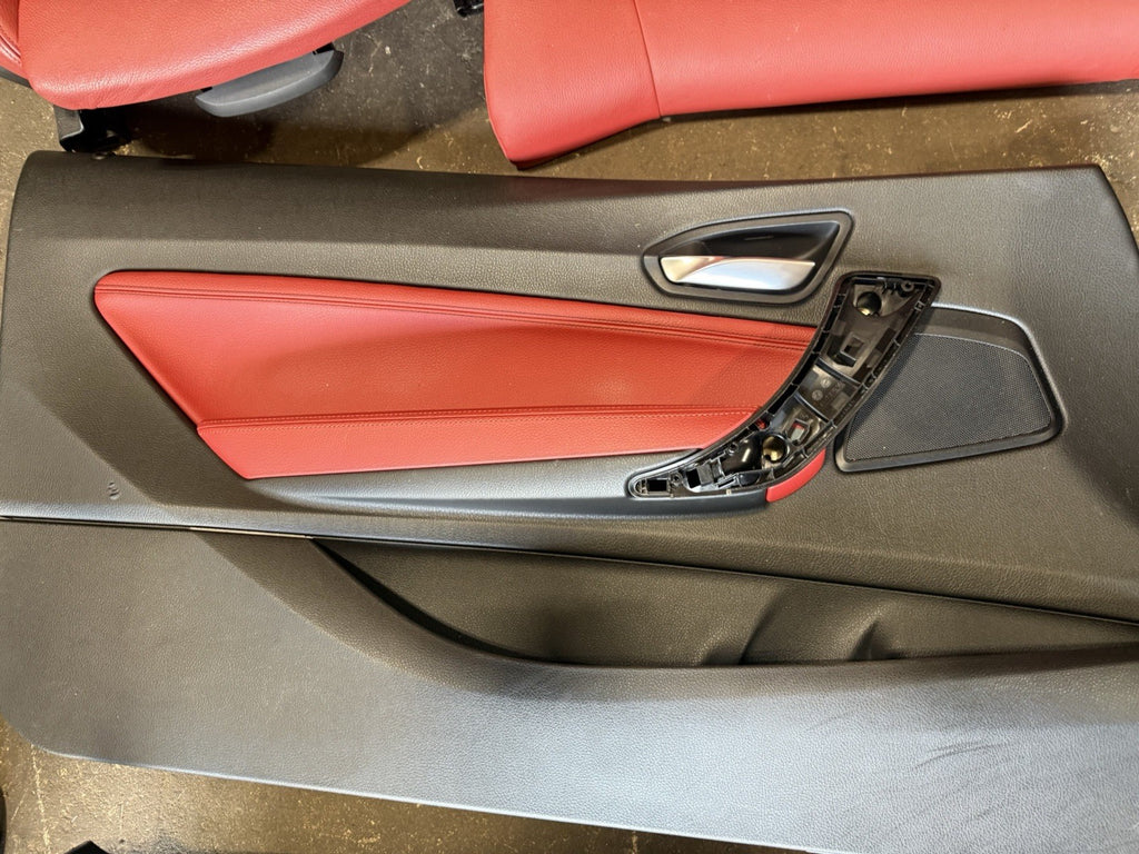 ☑️14-20 OEM BMW F22 M235 Leather Dakota Sport Seats Door Panels Interior RED SET