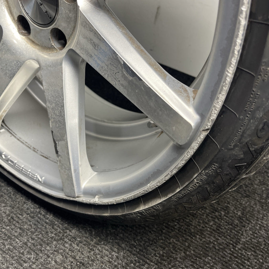 ☑️ ONE Vossen CV3 Silver Wheel W/TIRE & Cap 20x10.5 et30 5x112
