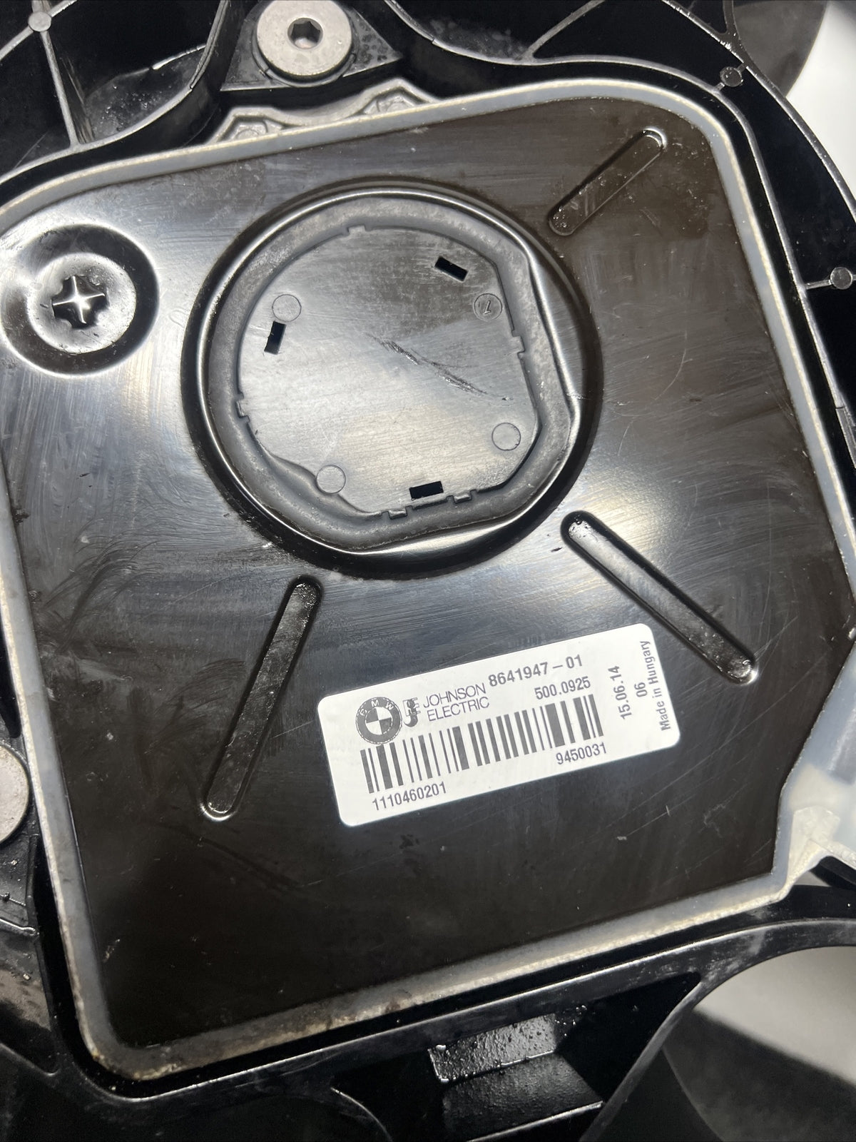 ☑️ 2013-2016 BMW 328i F30 Radiator Electric Fan Motor Blade Shroud