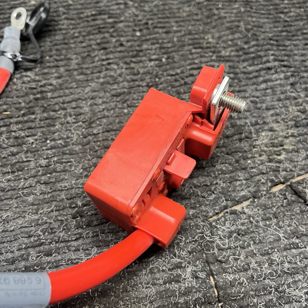 ☑️ 06-13 OEM BMW E82 E90 E92 E88 Battery Plus Pole Terminal Positive Red Cable