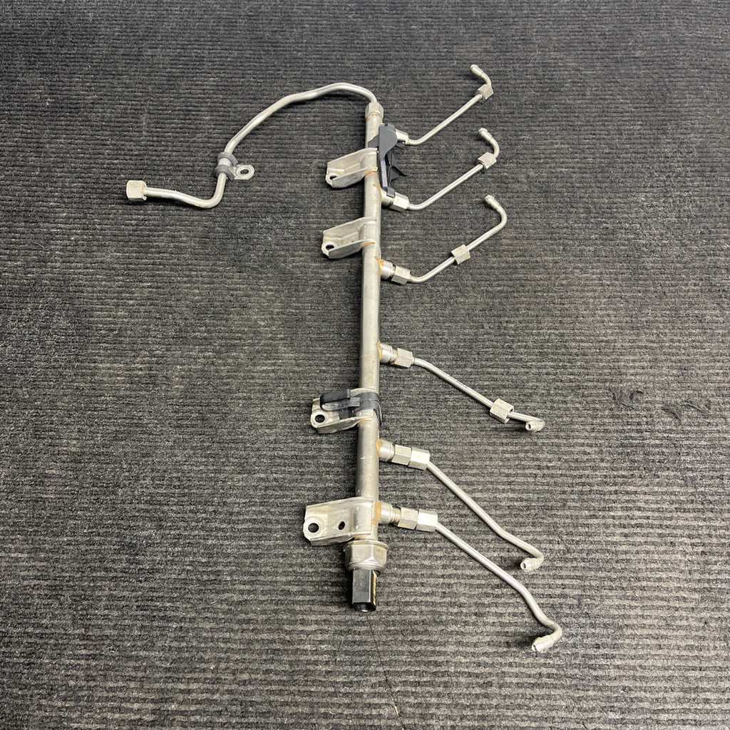 ☑️ BMW E88 E92 E60 135 335 535 N54 Engine High Pressure Fuel Rail Line Unit OEM