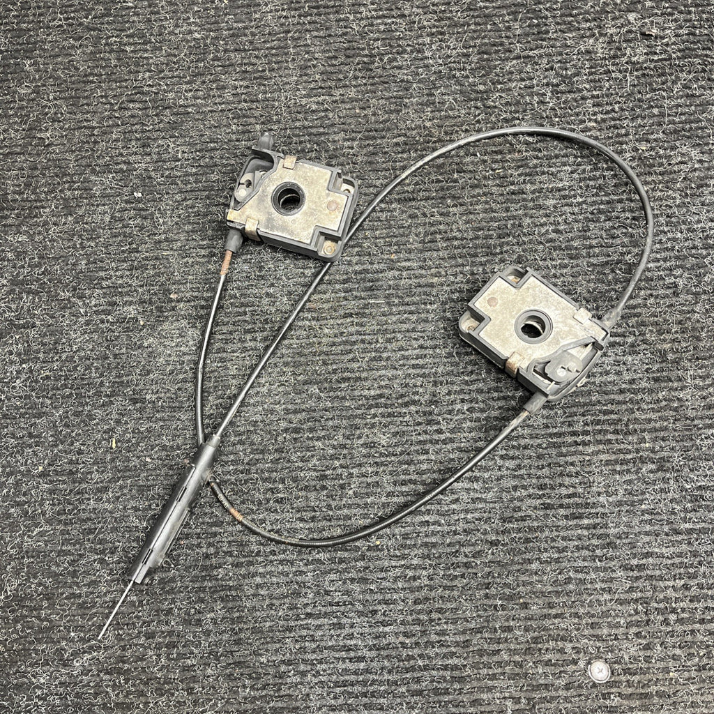 ☑️ 01-06 BMW E46 M3 HOOD LATCHES ACTUATORS OEM KIT SET RELEASE CABLES