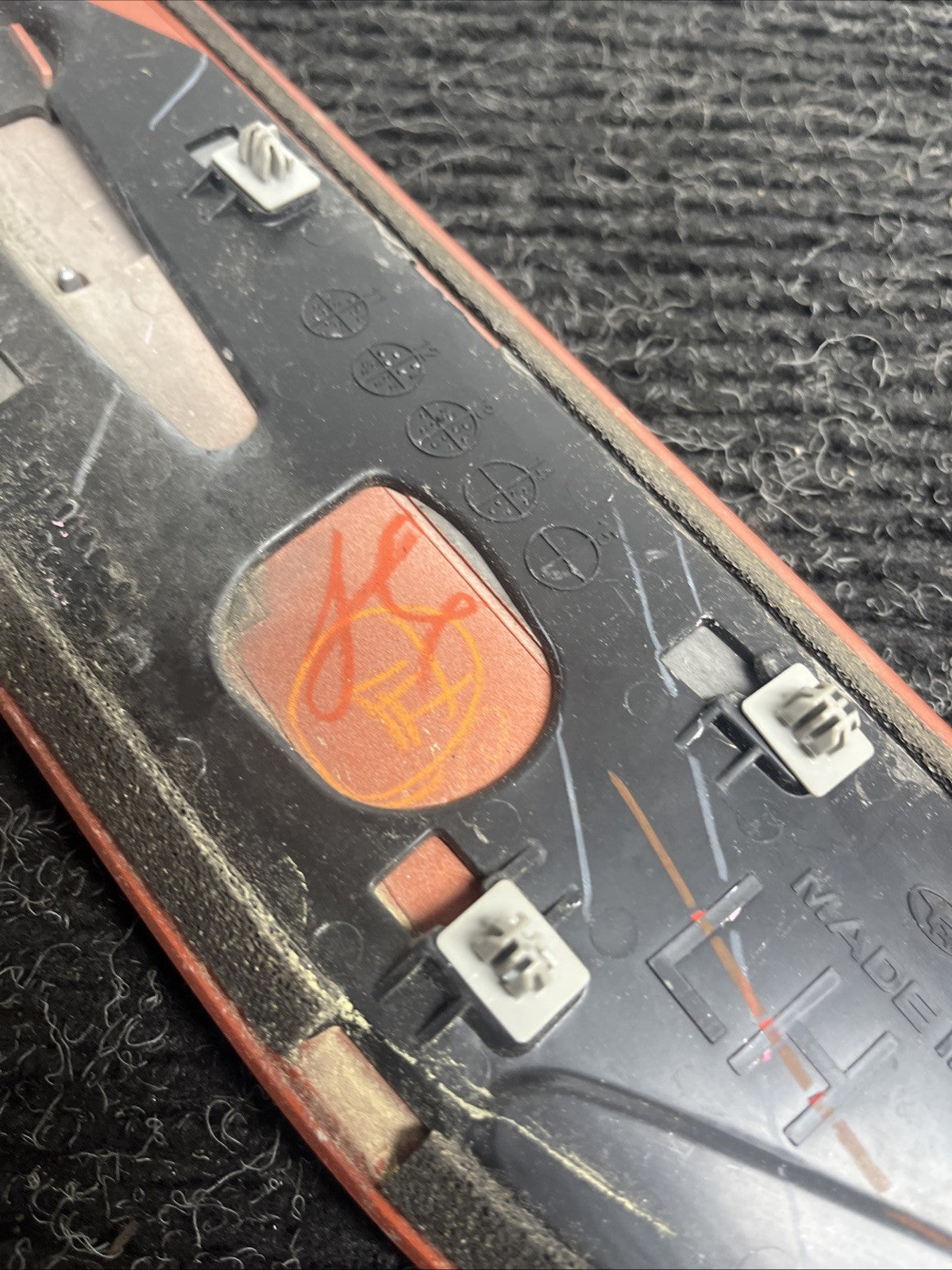 ☑️ 2013-2019 Scion FRS Subaru BRZ 86 OEM Fender Garnish Left Orange