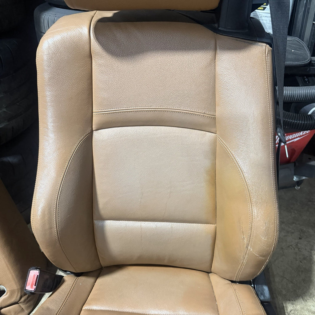 ☑️ 07-13 BMW E93 335 Convertible OEM Saddle Brown Interior Seats Complete Heated