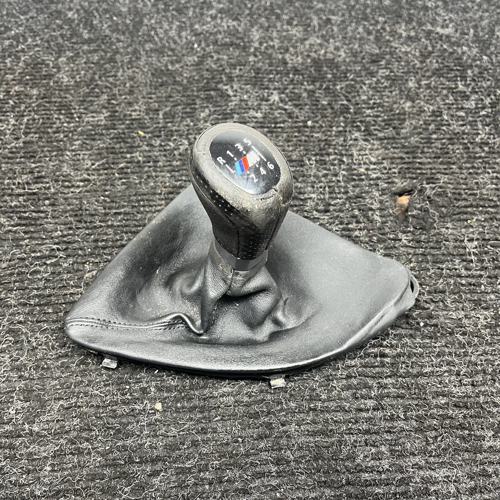 ☑️ 08-13 OEM BMW E82 E88 Manual Transmission M Sport Gear Shifter Knob Leather