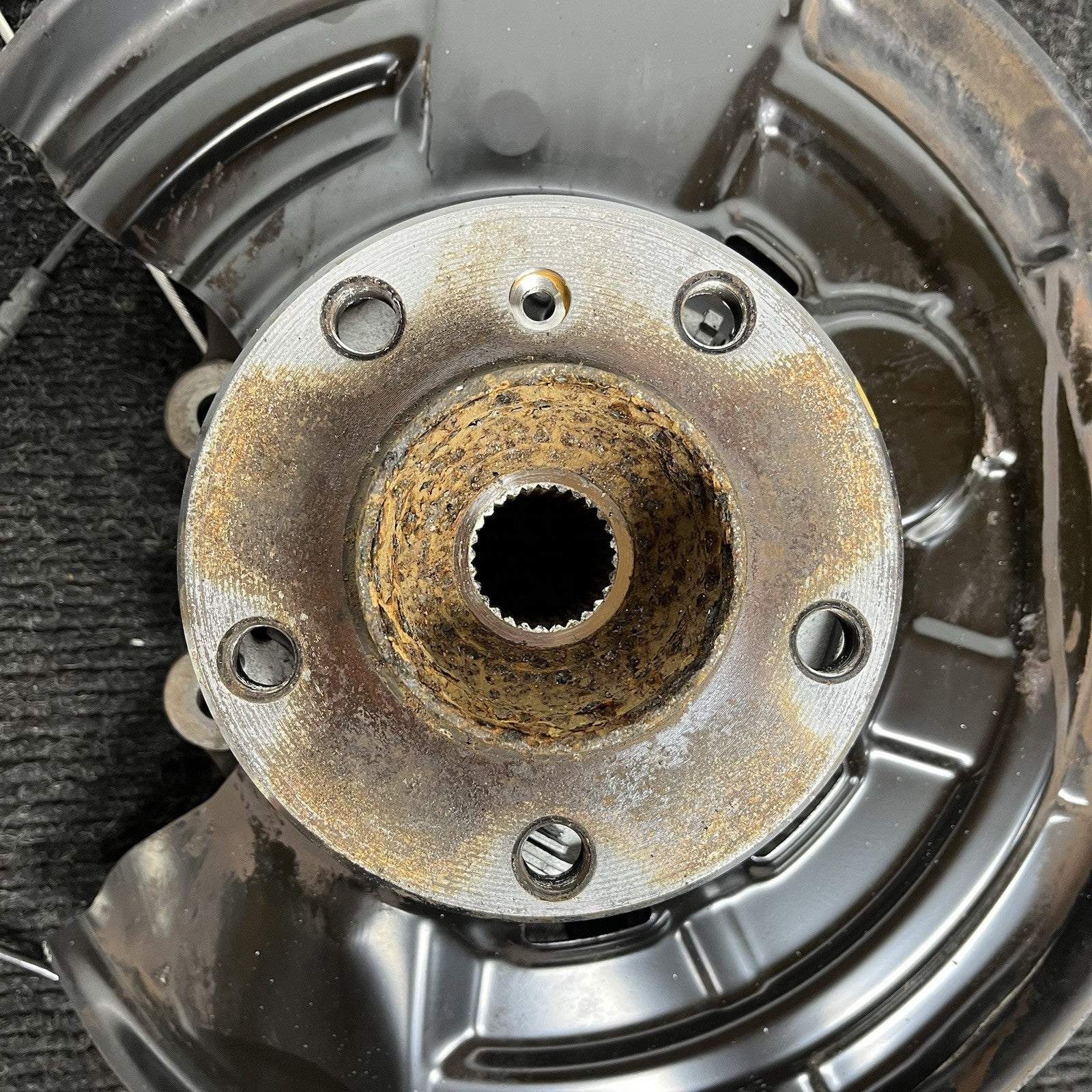 ☑️ 14-21 BMW 228i 230i M235i M240i F22 REAR LEFT DRIVER SPINDLE KNUCKLE HUB