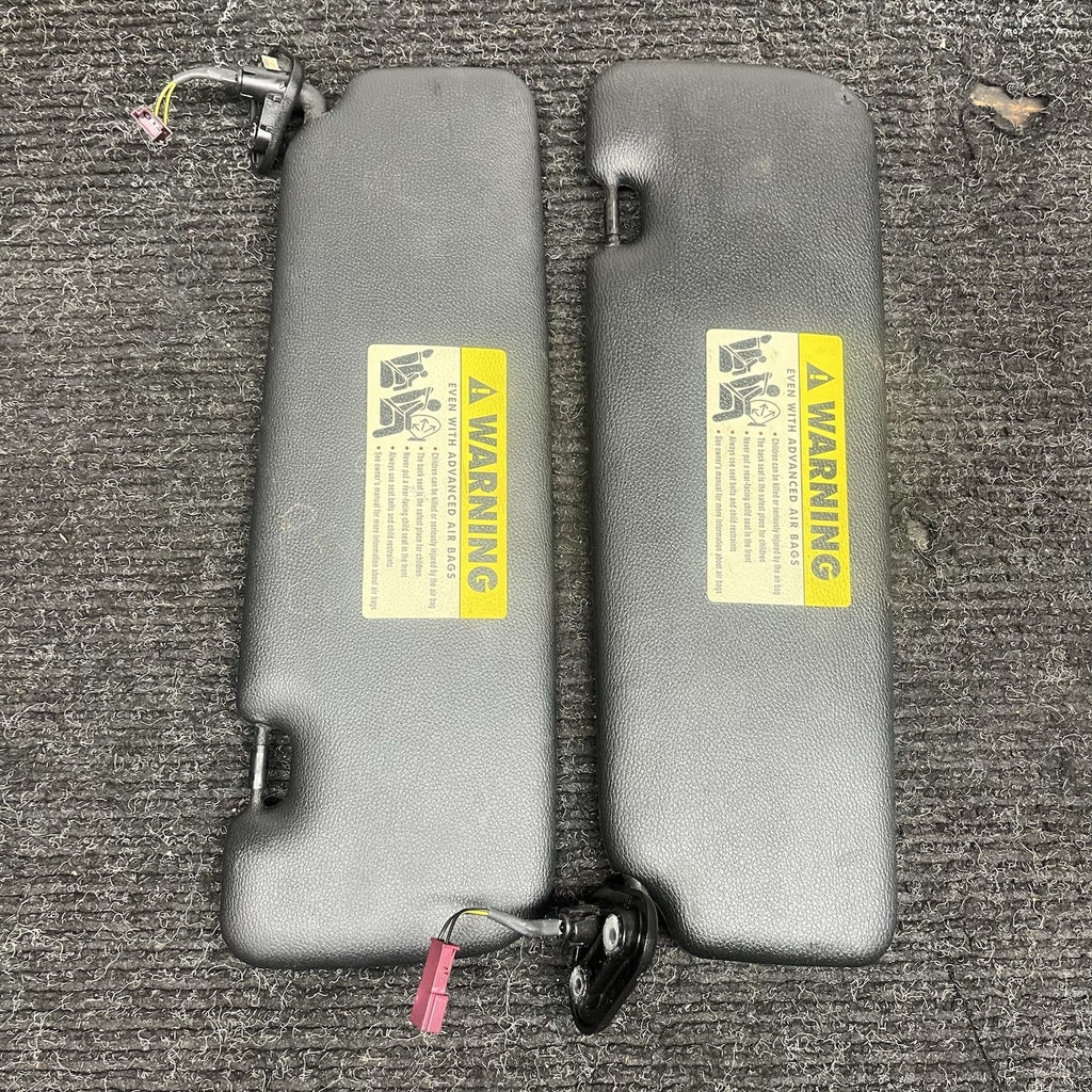 ☑️ 2006-2013 BMW E93 Sun Visor Shade Set Visors Left Right Pair Black OEM
