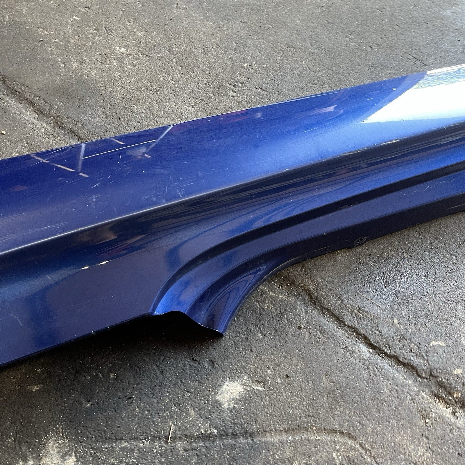 ☑️ 07-13 OEM BMW E92 E93 328 335 Left Driver Side Skirt Rocker Panel Lemans Blue