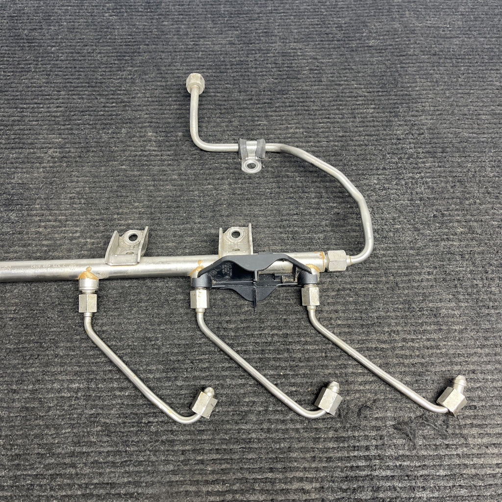 ☑️ BMW E88 E92 E60 135 335 535 N54 Engine High Pressure Fuel Rail Line Unit OEM