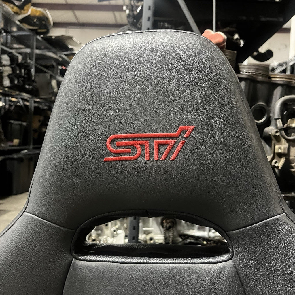 ☑️ 2008-14 SUBARU WRX STI LIMITED OEM FRONT LEATHER SEAT PAIR LEFT RIGHT FACTORY