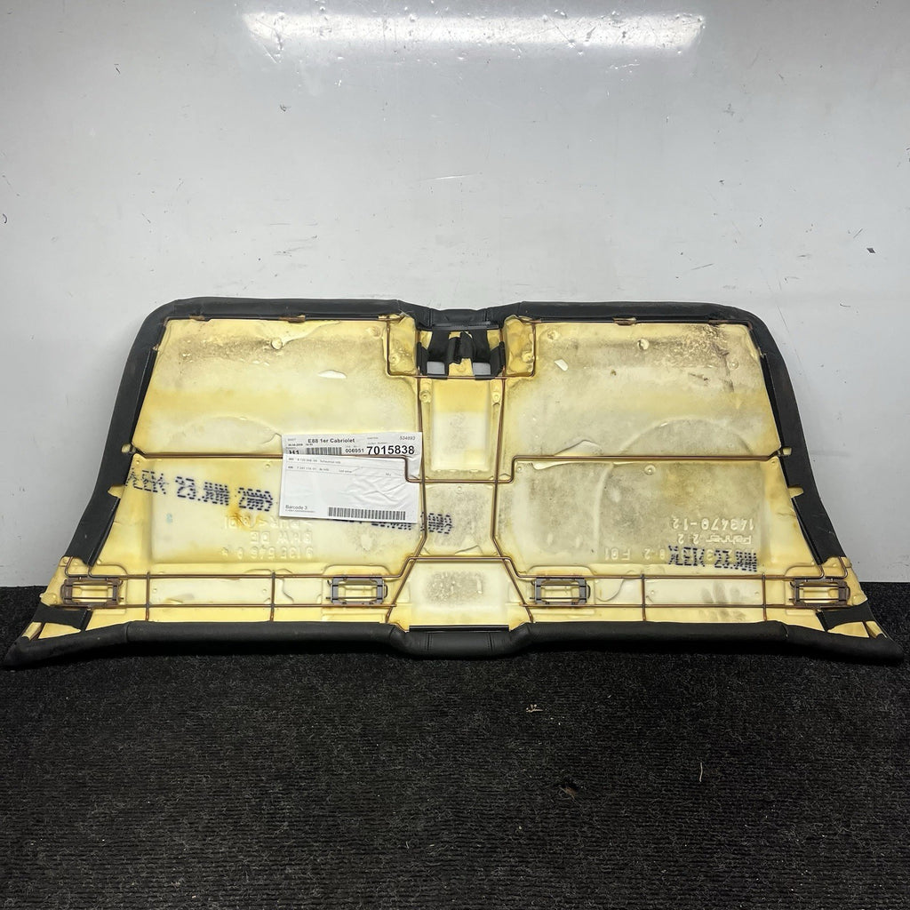 ☑️ 08-13 OEM BMW E82 E88 128 135 Rear Seat Lower Cushion Leather Black