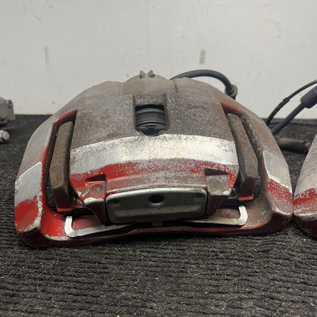 ☑️ 06-11 E90 E91 E92 E93 E84 335 Z4 BMW 335i Front Brake Caliper Set OEM