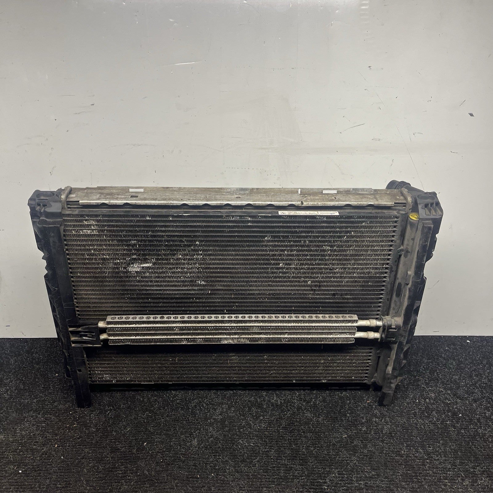 ☑️ 08-13 BMW E90 E92 E93 M3 S65 Main Radiators AC Condenser Assembly OEM