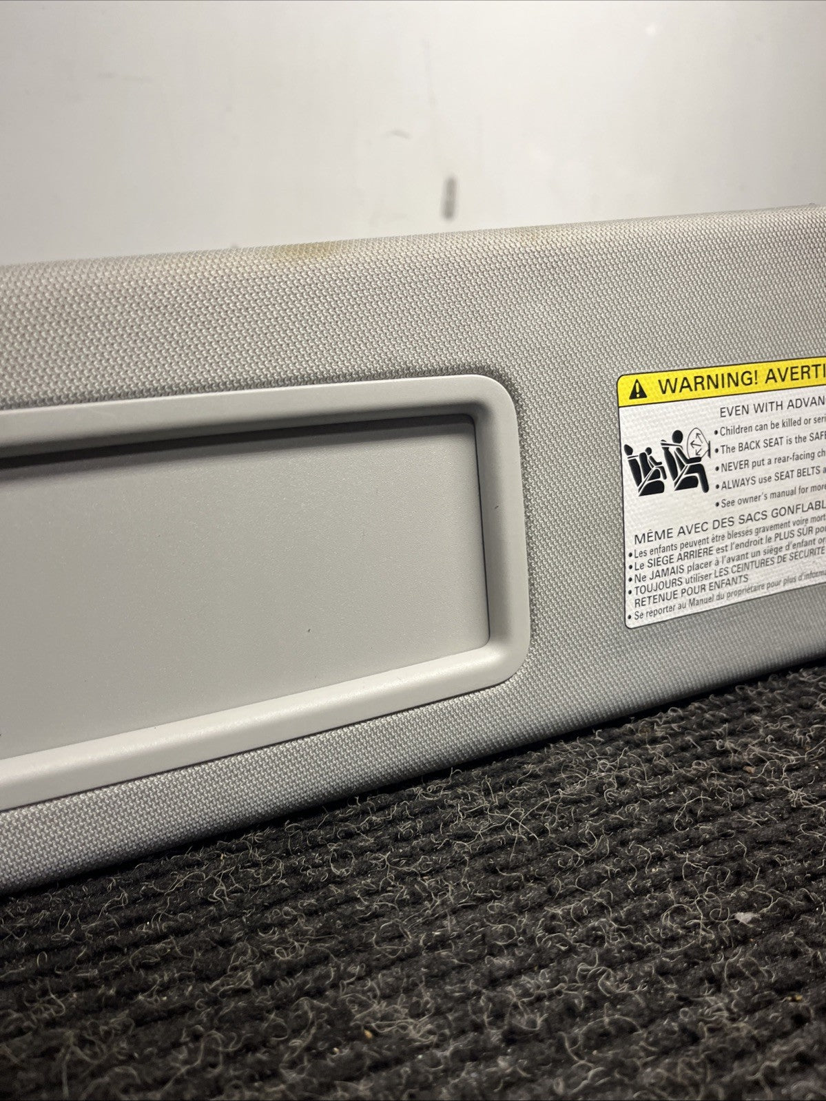 ☑️2012-2016 AUDI A6 S6 A7 S7 Left Sun Visor Set Pair OEM Silver