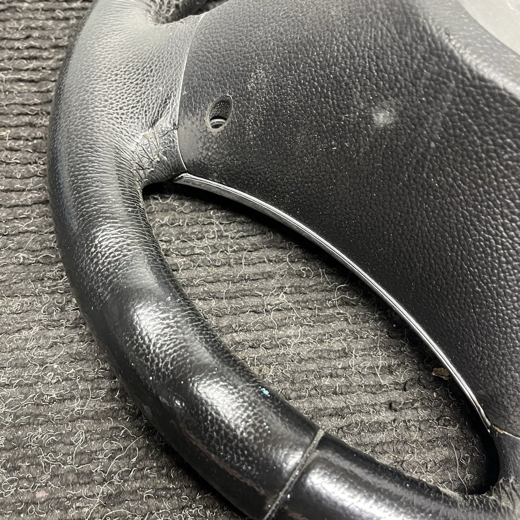 ☑️ 06-10 OEM BMW E92 E93 335 Sport Steering Wheel Black LEATHER w/ Manual