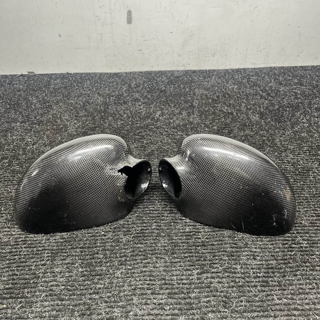 ☑️ Real Carbon Fiber Add-on Side Mirror Cover Caps for BMW M3 E46 2001-2006 NOTE