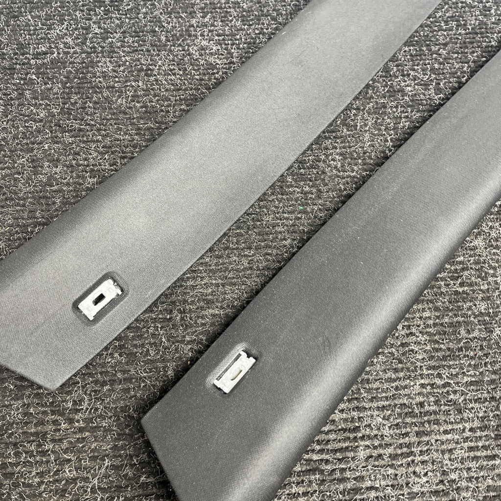 ☑️ BMW OEM X5 E70 07-13 FRONT LEFT & RIGHT SIDE SET A PILLAR TRIM COVER BLACK