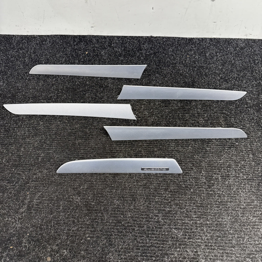 ☑️ 2013 AUDI A4 B8 8K DASH DOOR CONSOLE FISH SCALE ALUMINUM TRIM SET OEM