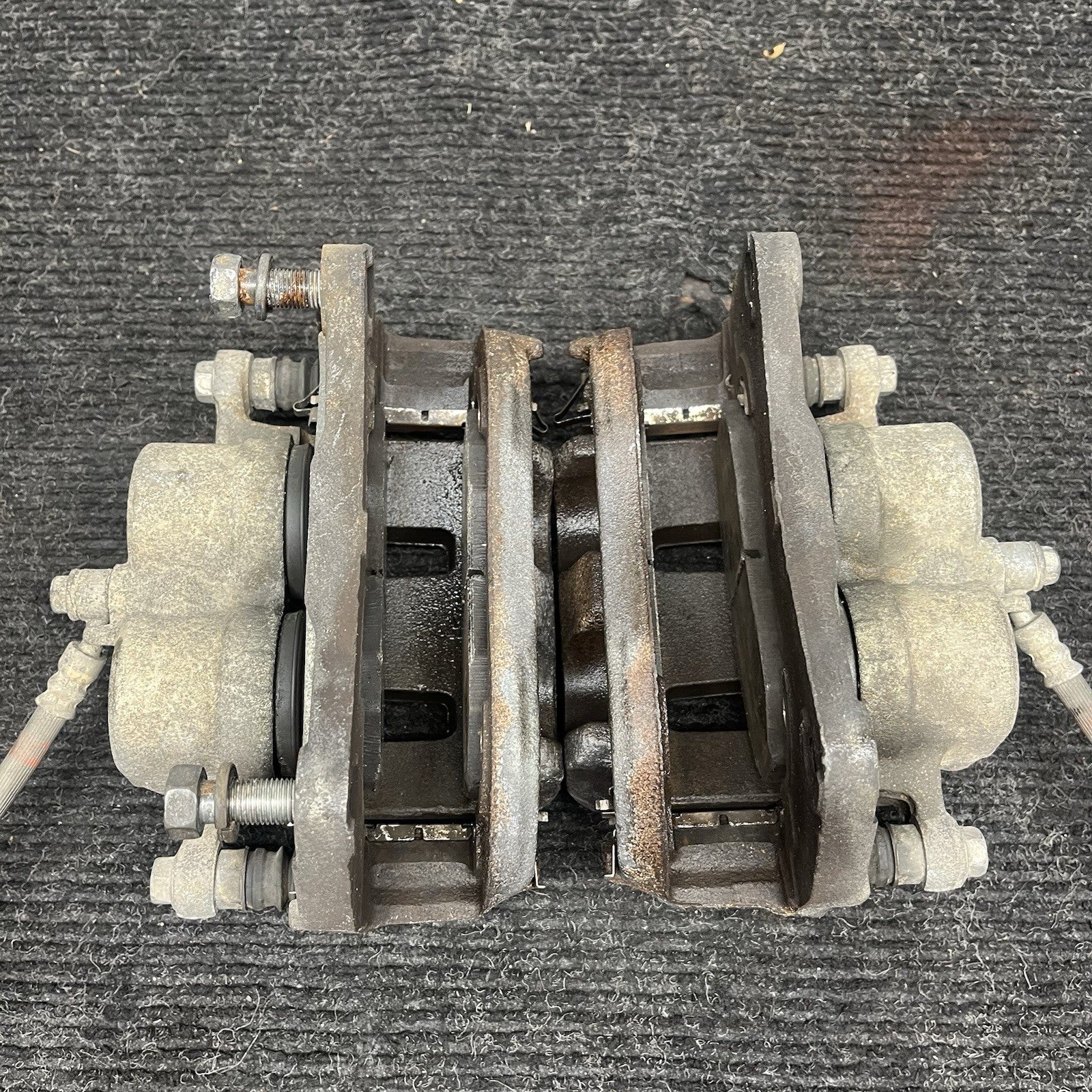 ☑️ 2015-2021 Subaru WRX OEM 2 Piston Front Brake Calipers 26292AG040 26292AG050