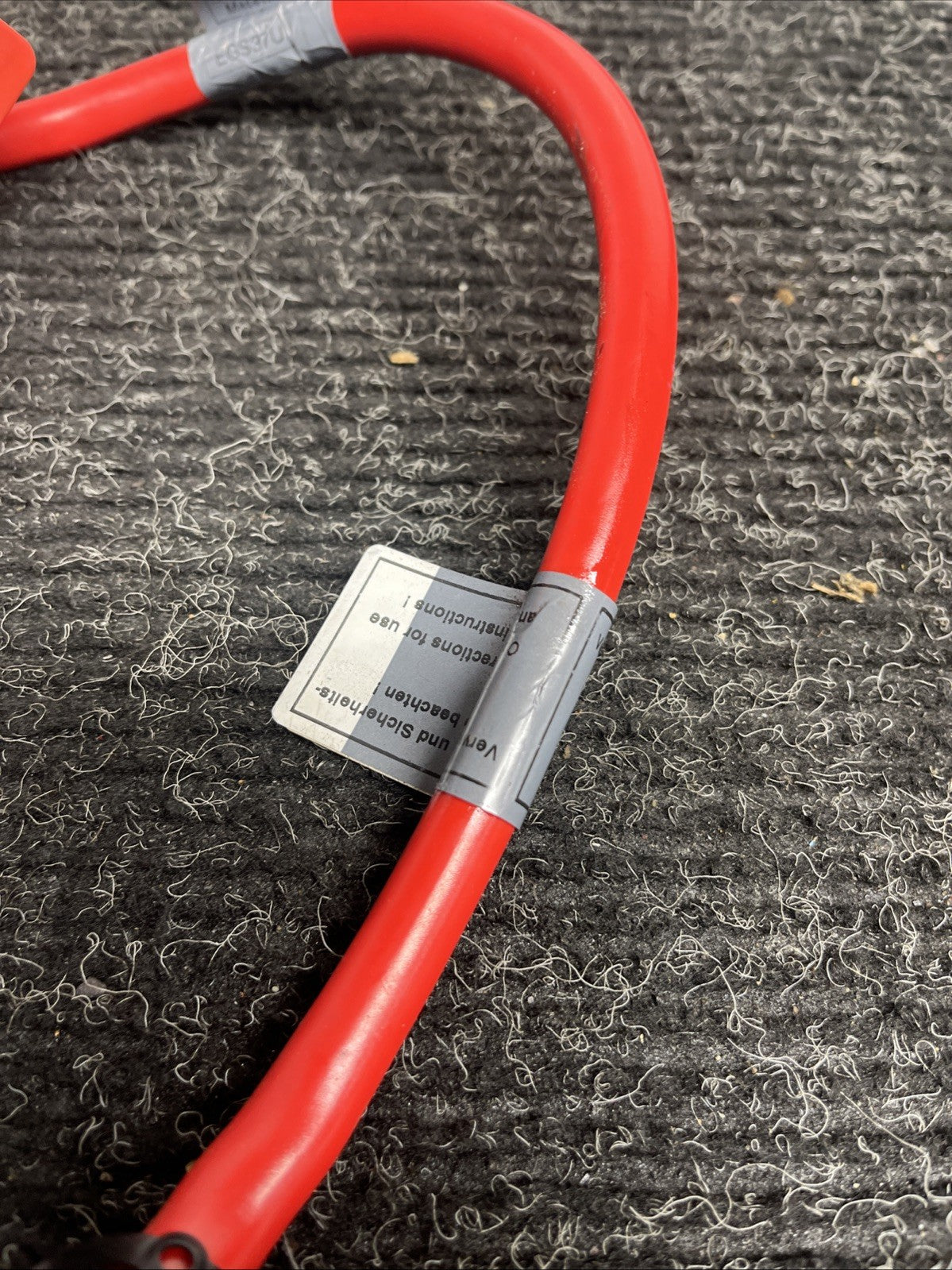 ☑️ 06-13 OEM BMW E82 E90 E92 M3 Battery Plus Pole Terminal Positive Red Cable