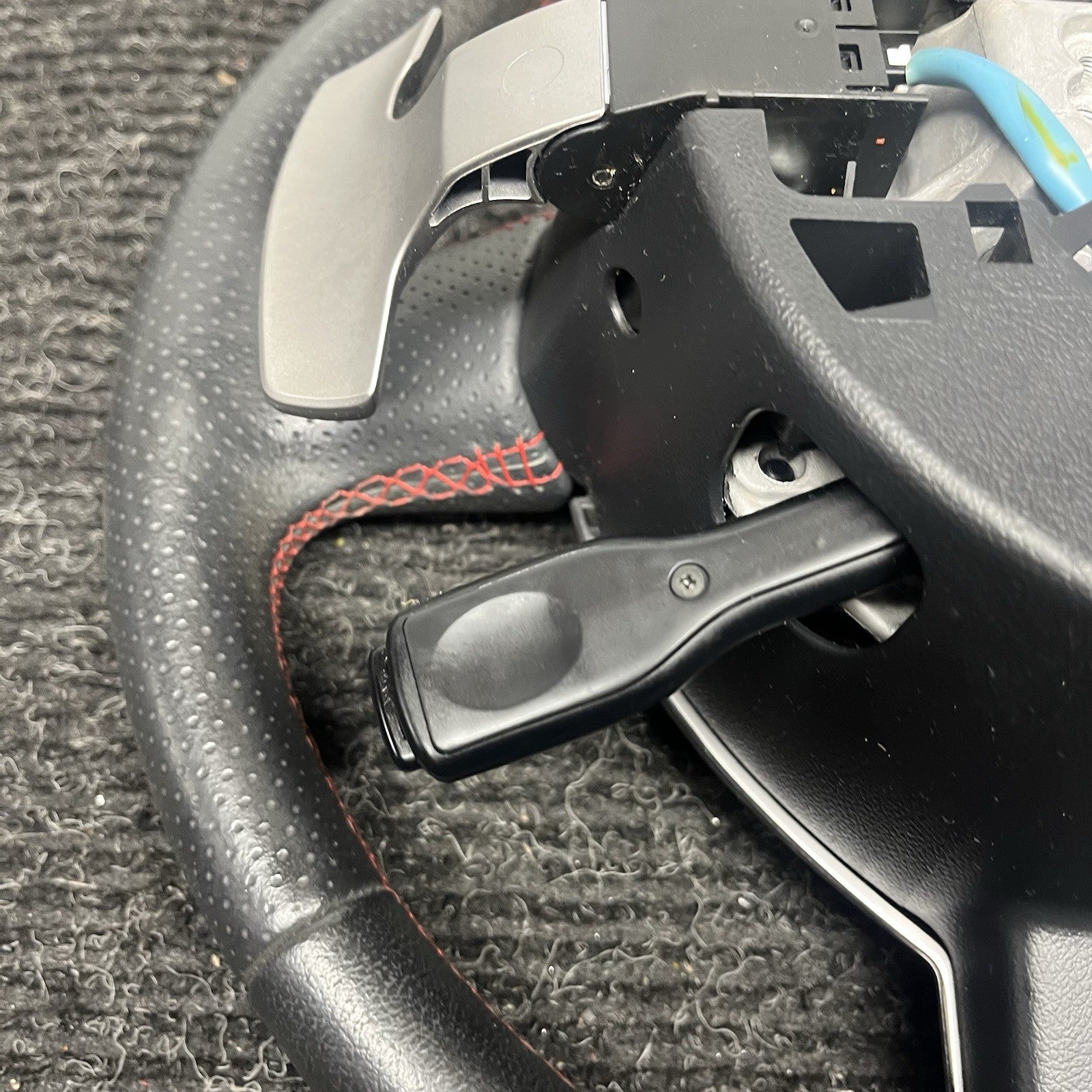 ☑️ 2013-2016 SCION FRS Subaru BRZ OEM Steering wheel Red Stitched Shift Paddles