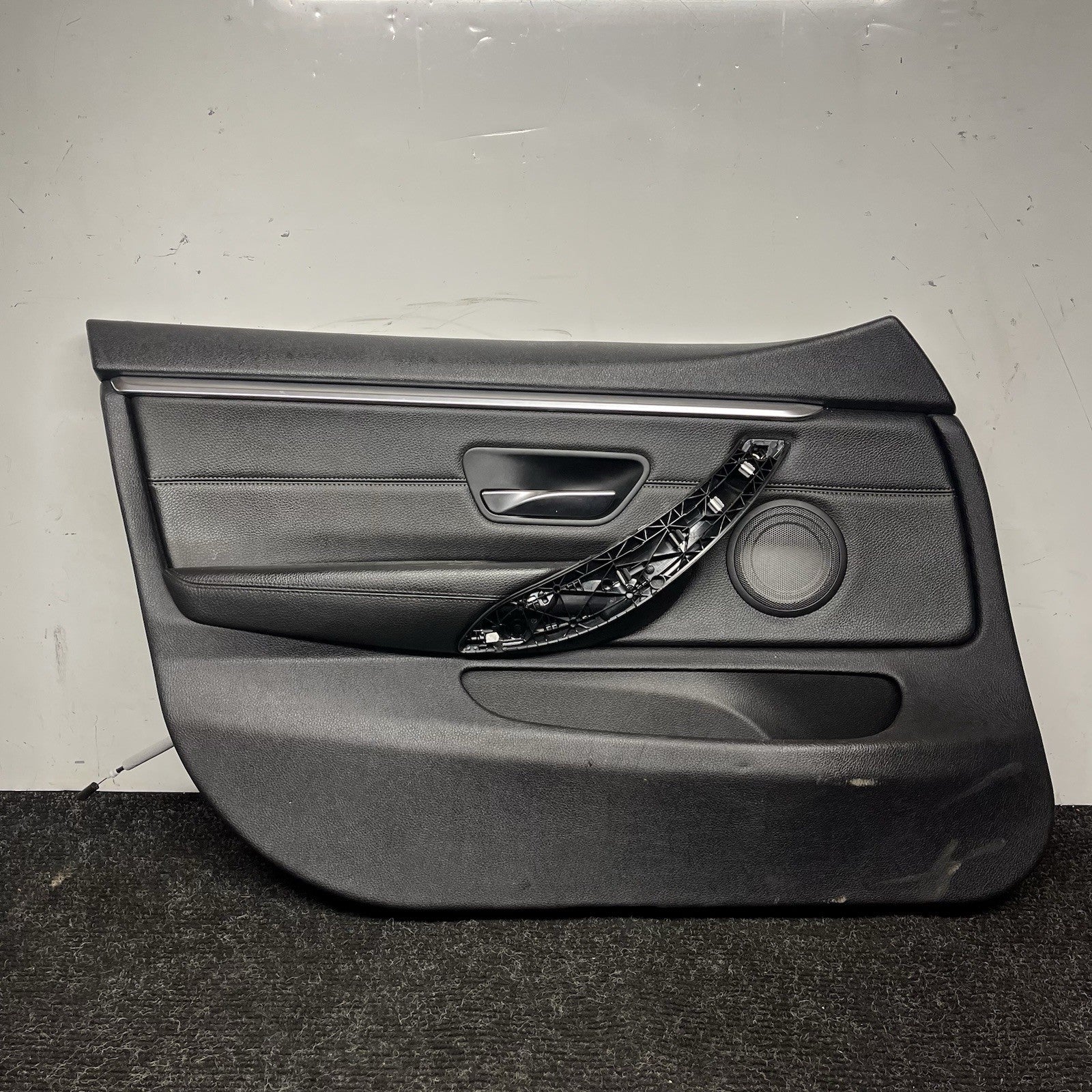 ☑️ 15-20 OEM BMW F36 428 430 Front Driver Side Door Card Panel Sensatec Black
