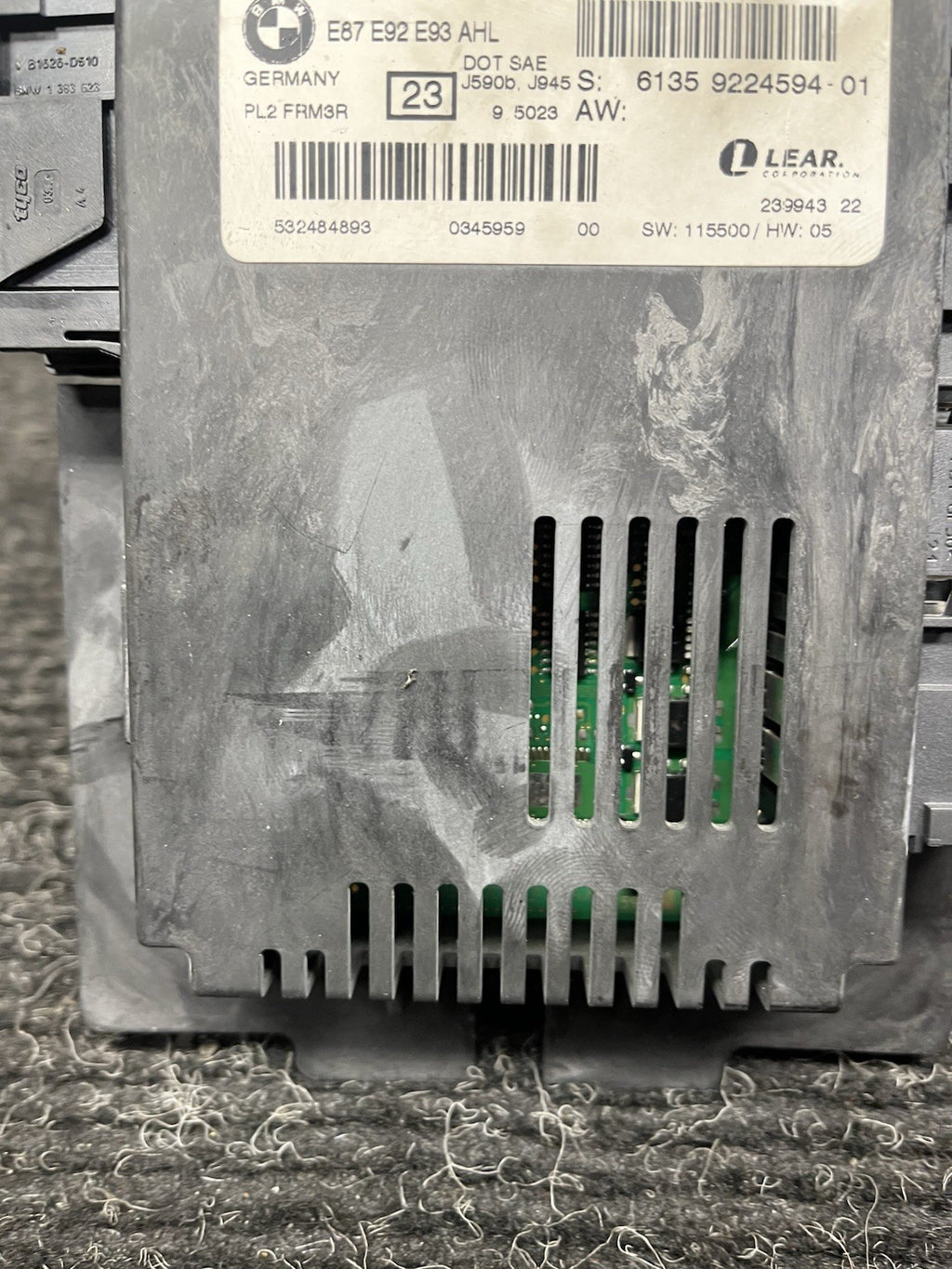 ☑️ 07-13 BMW E87 E92 E93 FOOTWELL LIGHT CONTROL MODULE FRM3R PL2 #6135 9286883