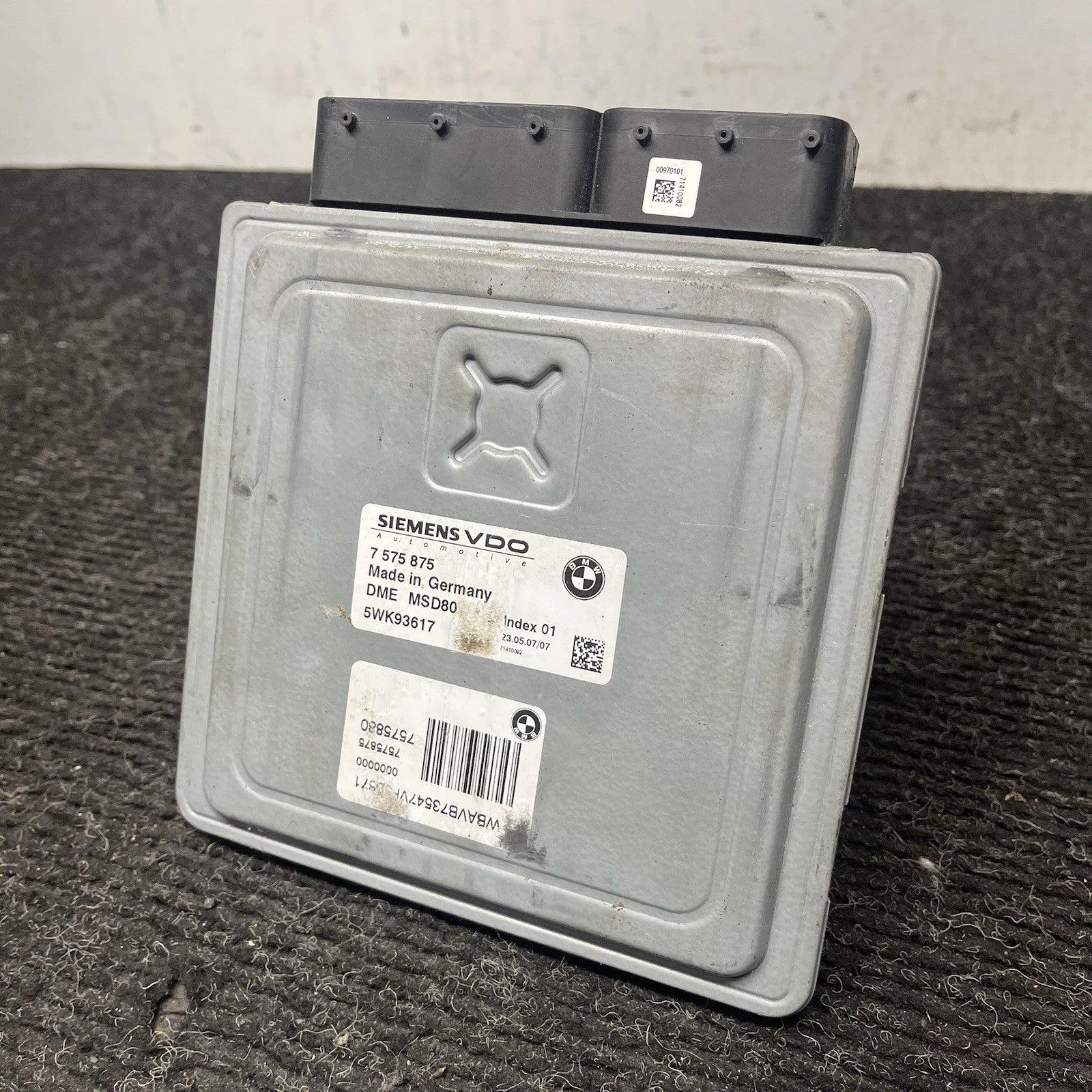 ☑️ 07-08 OEM BMW E92 DME ECU CAS Engine N54 Control Unit Computer MSD80